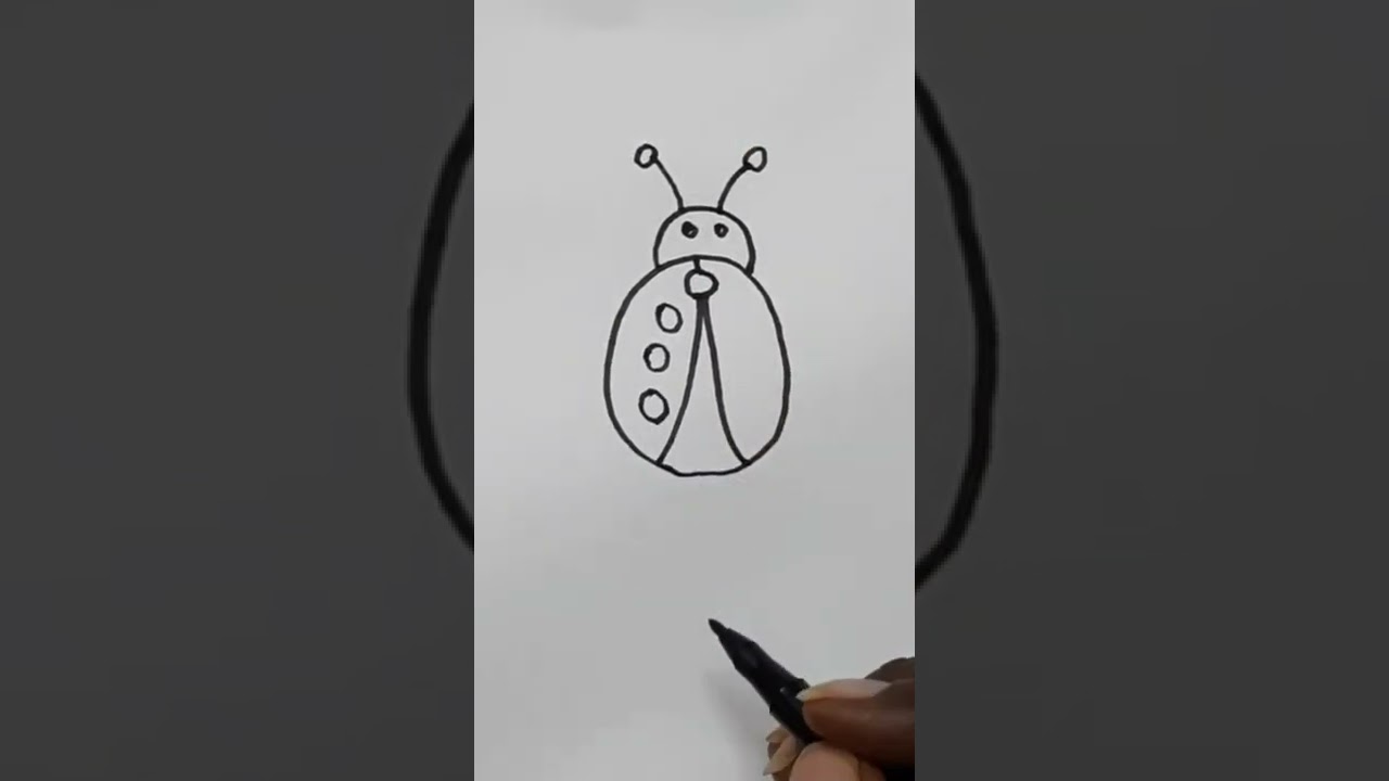 Bug drawing | Easy bug drawing | 
