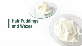 Hair puddings and hair waxes