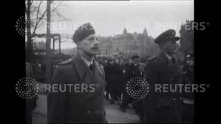 1940 British Royal Air Force pilot is given military burial in Holland 1940