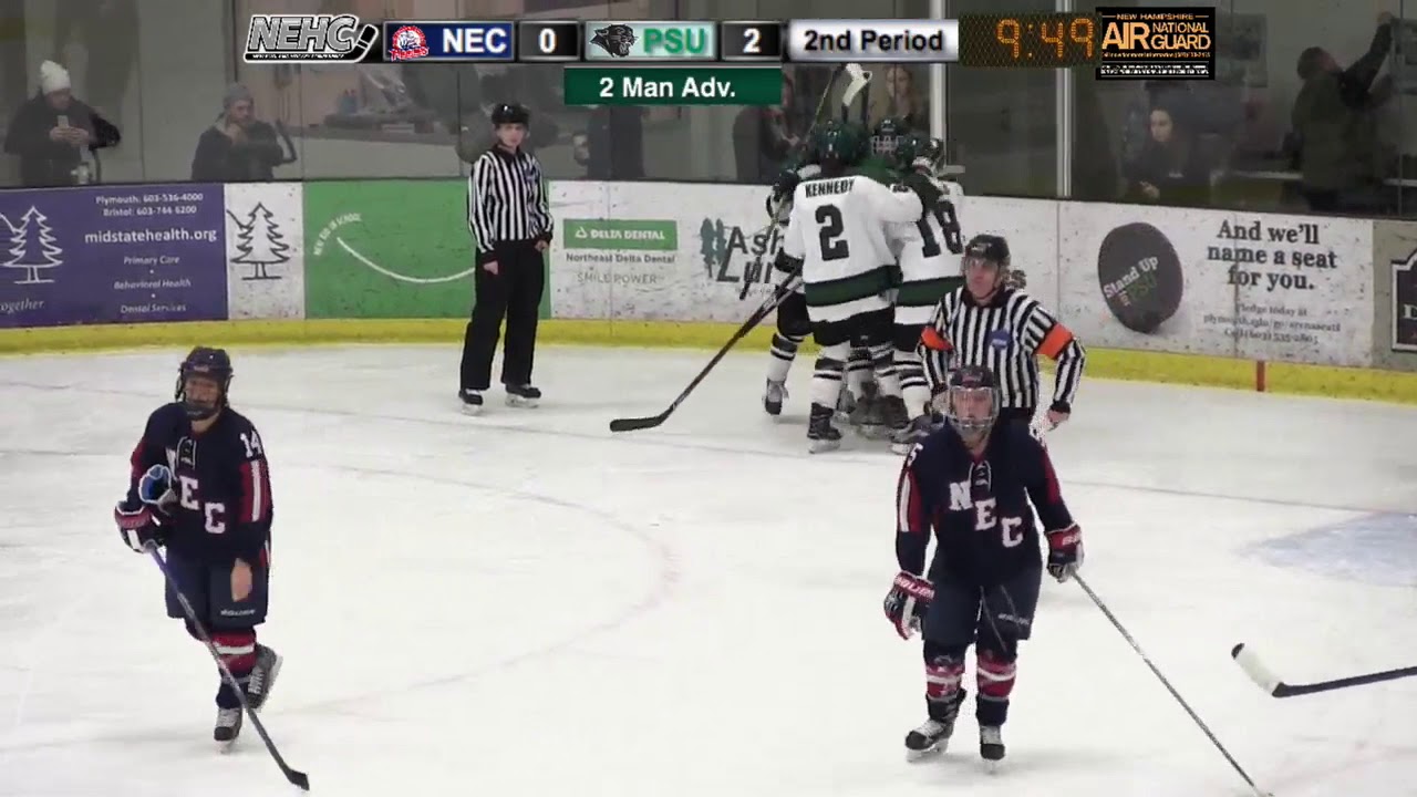 PSU Women's Ice Hockey Highlights vs New England College 1918 YouTube