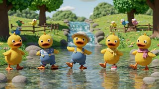Five Little Ducks Song | Kids Song Nursery Rhymes | Preschool Learning Song