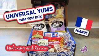 France UNIVERSAL YUMS Subscription Box Unboxing & Taste Test | February 2024 Yum-Yum Box