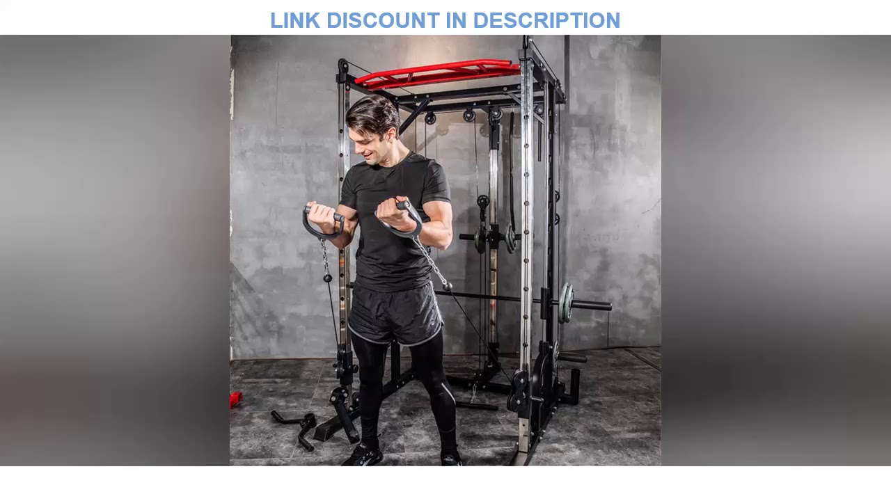 SAVE Money? Free Ship USA Commercial Gym Training Equipment Smith Machine Squat Weightlifting Barbe