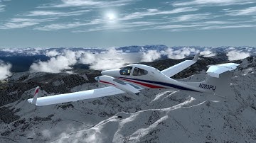 Diamond DA42 Twin Star, by Alabeo. VFR (KBLU-KTVL) N.E.CAL!