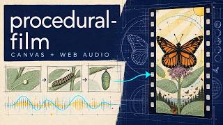 procedural-film GitHub Overview: Code-Generated Video with Canvas and Web Audio