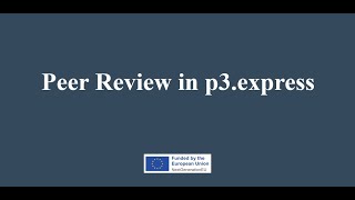 Peer Review: How can we peer review our projects? screenshot 1
