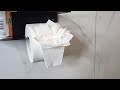 Туалетное оригами. Ваза с цветком / Toilet Origami. Vase with a Flower