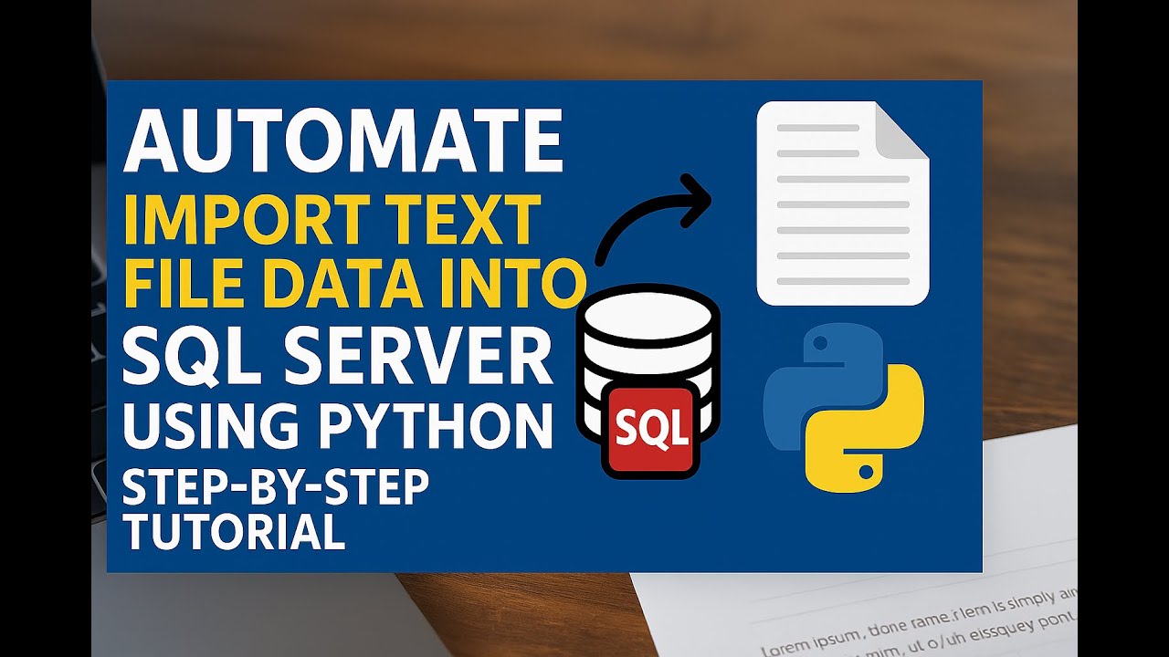 Import Text File Data into SQL Server Using Python | Step-by-Step ...