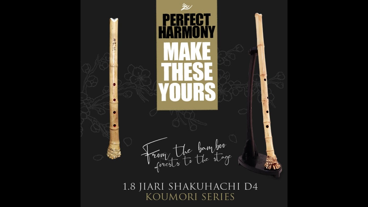 2.3 Hotchiku jinashi shakuhachi and 1.8 jiari shakuhachi in perfect harmony shop now
