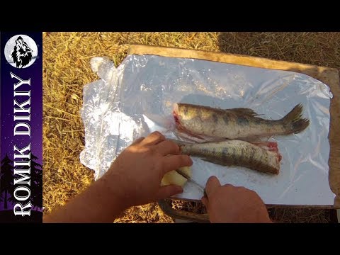 Как готовить рыбу в фольге на углях