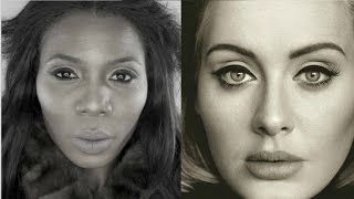ADELE- "HELLO" INSPIRED  FULL FACE MAKEUP  USING ONLY DRUGSTORE PRODUCTS ON W.O.C Wealth
