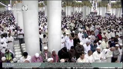 تلاوة صلاة الجمعة لهذا اليوم 1438/6/18- المسجد النبوي - للشيخ حسين آل الشيخ - سورتي العصر وقريش