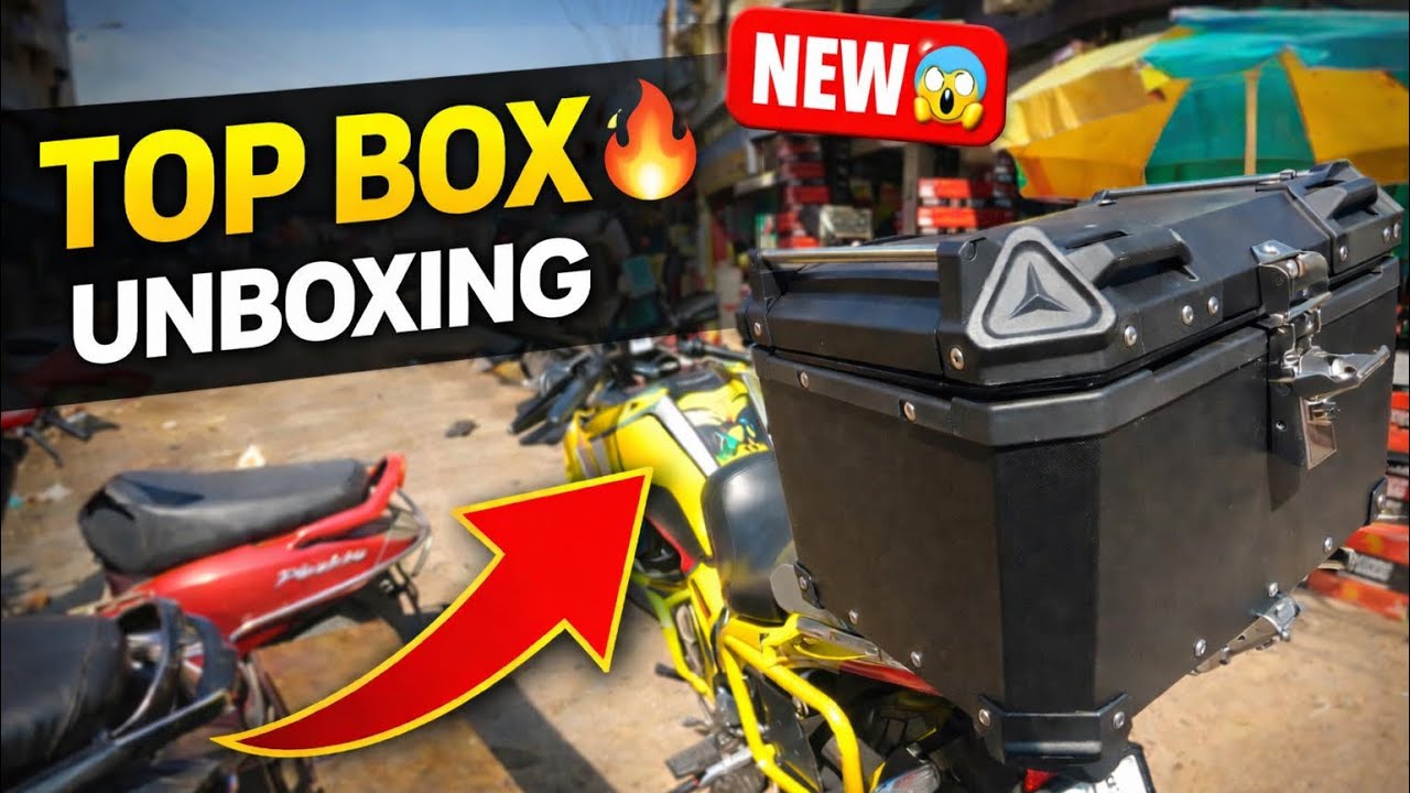 New Top Box Install 🔥 Full Setup on Bike // Top box 📦 unbox 😜// # ...