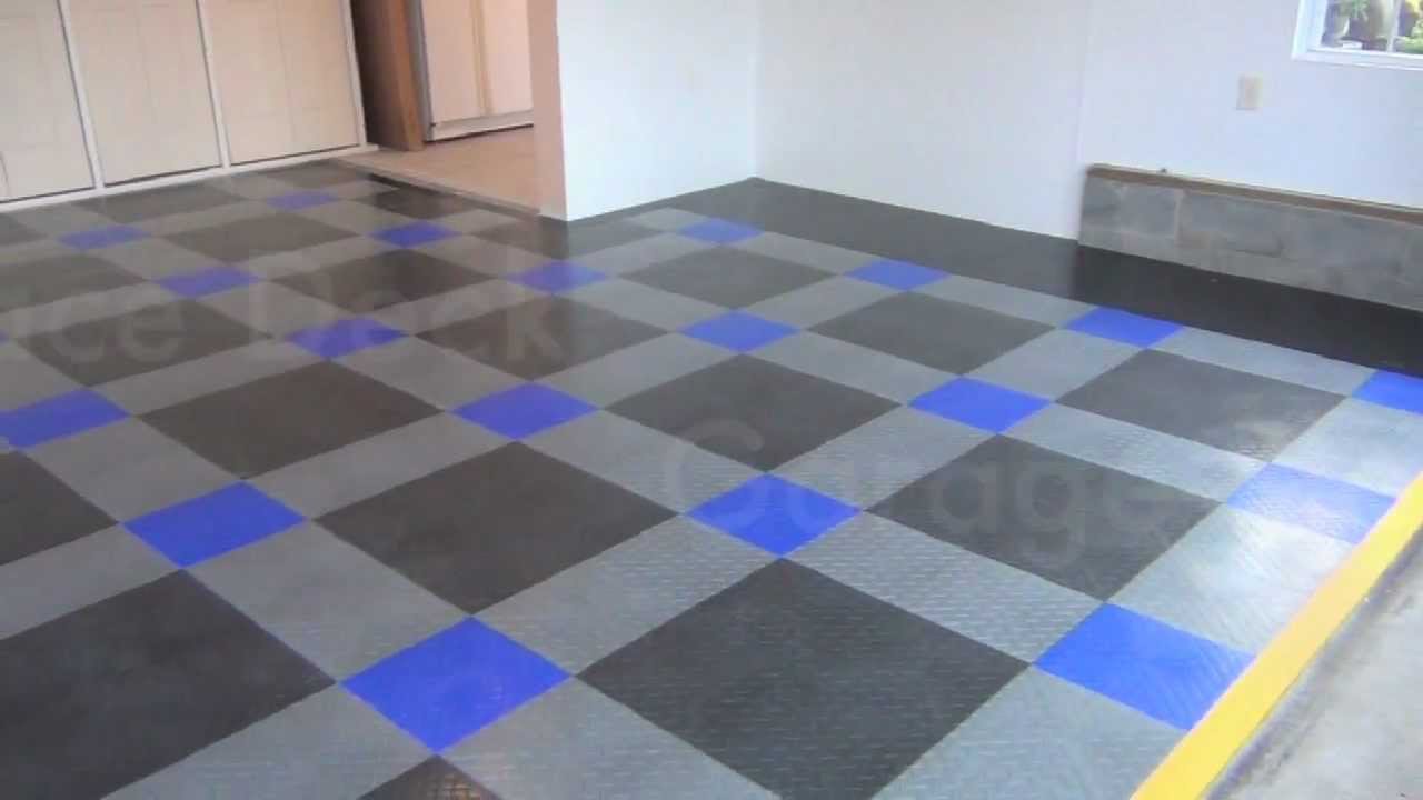 Garage Floor Makeover Race Deck Flooring Install Youtube
