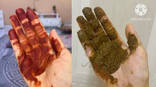 سر الحصول على لون حناء أحمر غامق مميز في نصف ساعة How to get a dark henna color 