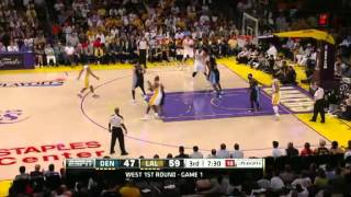Denver vs L.A. Lakers NBA Playoff Highlights 2012 Game 1