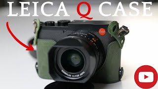 BEST Leica Q2 &amp; Q Leather half case reviewed ($25 ON AMAZON)!!