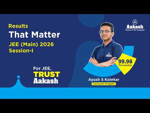 🚀JEE Main 2026 Success Stories: Meet Ayush S Kolekar (99.98 Percentile!)|| Aakash Institute - Telugu
