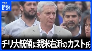 チリ大統領選 親米右派の野党候補・カスト氏が勝利 「35年のチリの民主化の歴史のなかで最も右寄りの政権誕生」と指摘も｜TBS NEWS DIG