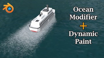 Create Realistic Water Trail Using Dynamic Paint & Ocean Modifier Together In Blender Eevee & Cycles