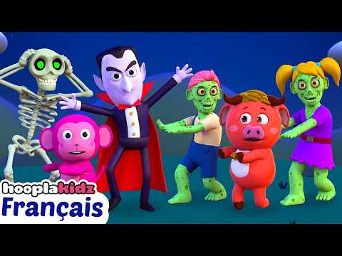 Se faire de nouveaux amis à Halloween 🎃| Chansons d'Halloween pour enfants | HooplaKidz Franҫais