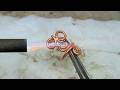 Twisted copper ring making ! How to make a twisted copper ring 