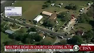 LIVE FOOTAGE  UPDATED MULTIPLE  27 DEAD IN CHURCH SHOOTING IN TEXAS