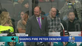 Report: Sharks Fire Head Coach Pete DeBoer Amid Losing Streak