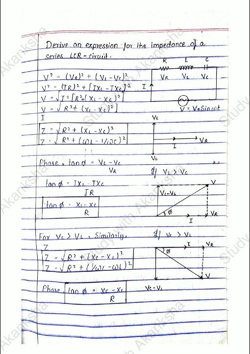 List Of Derivations In Physics Class 12 Pdf Class 12 physics notes | alternating current all important derivations