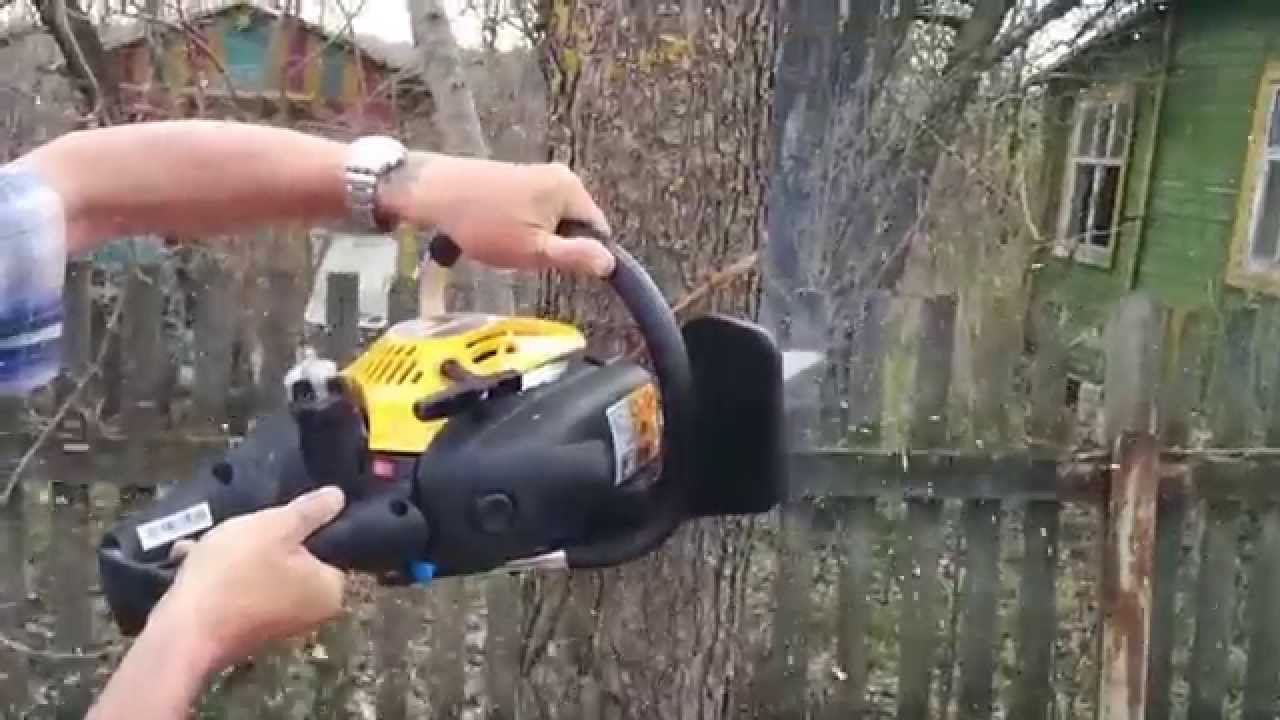 Обзор бензопилы Partner P-340S (распил горизонтальный, под углом, валка дерева)