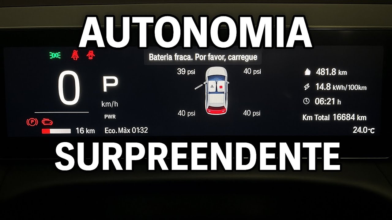 Autonomia sensacional do GAC Aion V na estrada - Da pra viajar sim de carro 100% elétrico