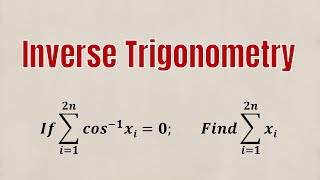 Problems-1 Maximum & Minimum Values of Inverse Trigonometric Functions