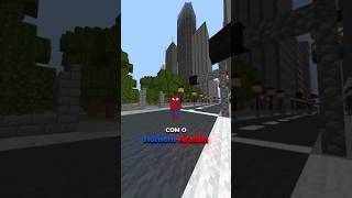 VIRE O HOMEM-ARANHA COM ESSE ADDON! 🕷️🔥 #minecraft #bedrock #shorts #mcpe #addon