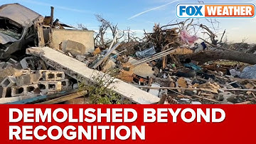 Buildings, Homes Demolished Beyond Recognition In Rolling Fork, MS Following Violent Tornado