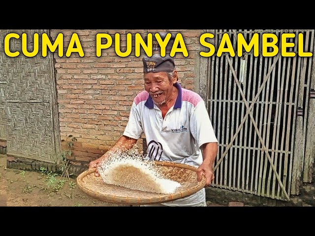 MBAH SUROJO CUMA MAKAN SAMBEL TERI... ALHAMDULILLAH class=