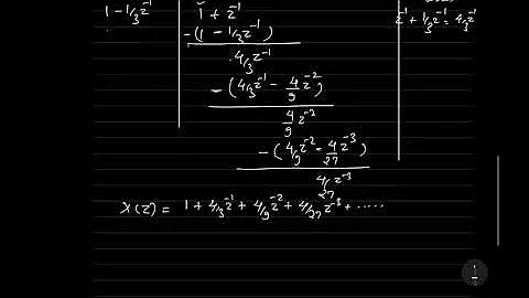 Inverse z transform by Power Series Expansion method