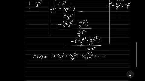 Inverse z transform by Power Series Expansion method
