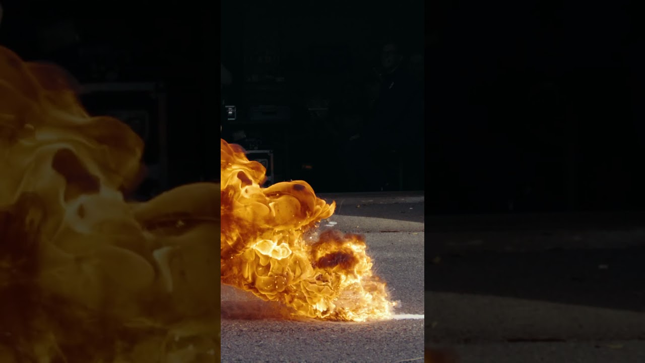 Testzündung Flammpulver für Modell-Explosionen