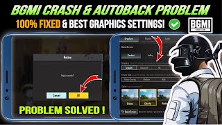 🛑BGMI STOP - BGMI CRASH PROBLEM 3.1 UPDATE | LAG & BLACK SCREEN & AUTOBACK | BGMI GRAPHICS SETTINGS