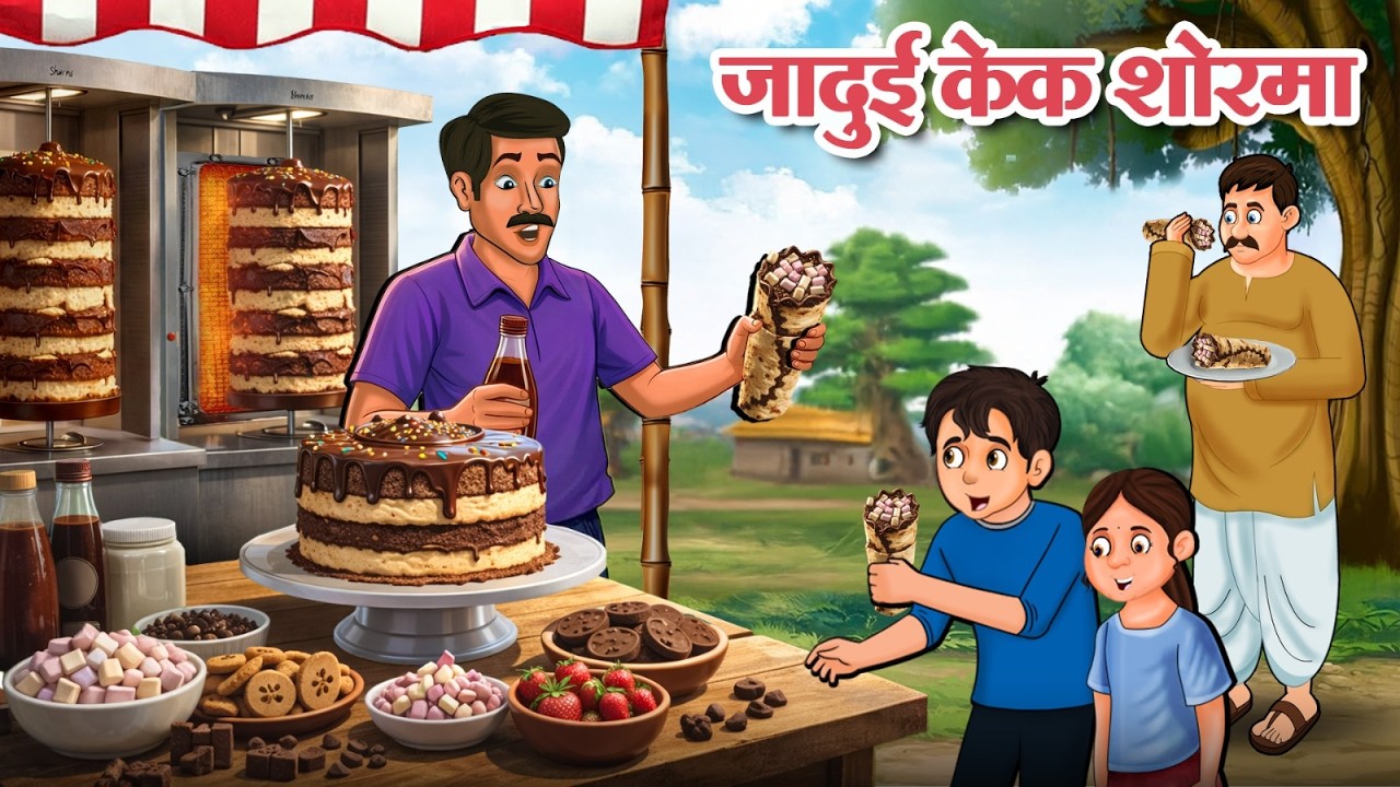 जादुई केक शोरमा | Hindi Kahani | Hindi Cartoon | Moral Stories | Hindi Story | Hindi Kahaniya