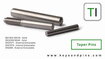 Taper pins