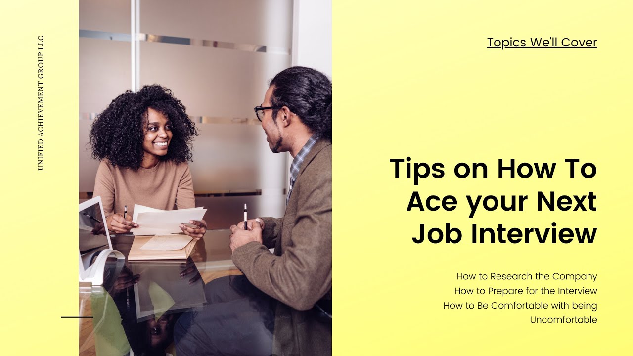 Tips to Ace Your Next Interview - YouTube