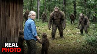 Woman Rescued 2 Baby Bigfoot. Bigfoot Family Surrounded Her House
