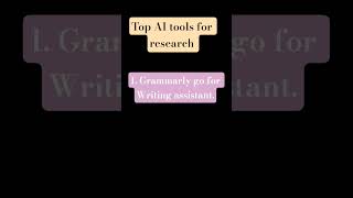 Top best AI tools for research #researchtechniques #aitools #aitoolsforwriting