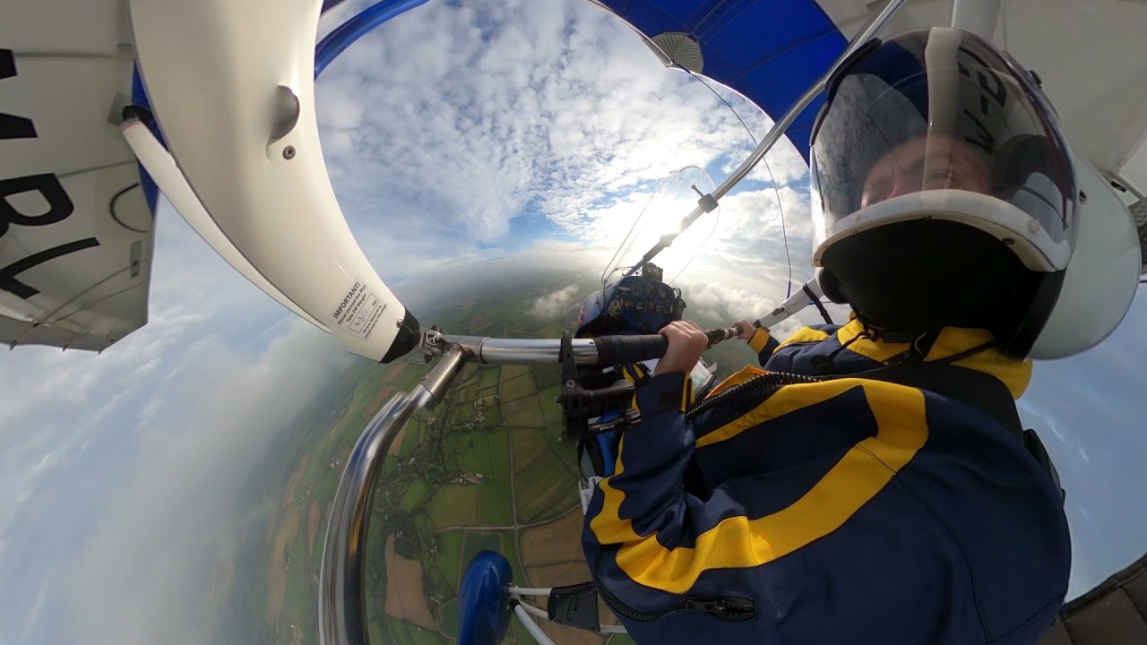FIRST 360 edit Quik R Circuit Perranporth Cornwall Microlight Flexwing ...