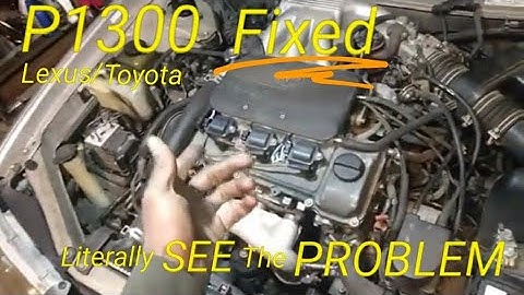 P1300 Toyota/Lexus diagnosis and fix