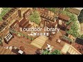 高低差のある森の図書館 | Sunken Outdoor Library | Speed Build | Animal Crossing New Horizons あつ森