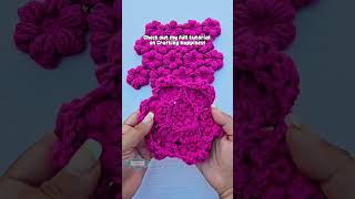 Relaxing Craft: Crochet Puff Flowers Together Today #crochet