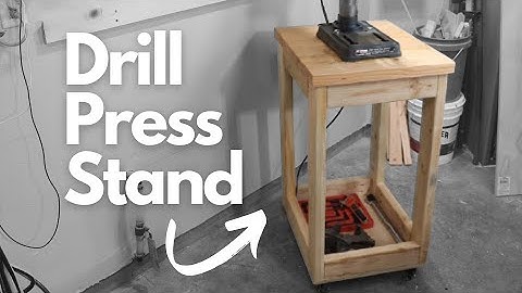 How to Build a Drill Press Stand  (Simple and Sturdy)