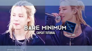 BARE MINIMUM EDIT TUTORIAL | JIMIN | CAPCUT TUTORIAL | CAPCUT | TUTORIAL |  screenshot 2